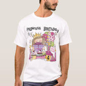 パーティープリンセス4th誕生日Tシャツとギフト Tシャツ (正面)