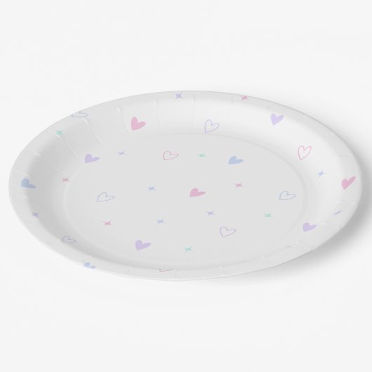 パーティープレートは魔法の誕生日パーティーに。 ペーパープレート (アングル)