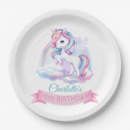 パーティープレートは魔法の誕生日パーティーに。 ペーパープレート