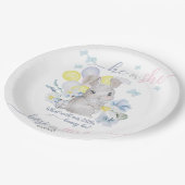 パーティープレートを明かす小さなバニー性紙 ペーパープレート (アングル)