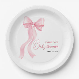 パーティープレートベビーシャワー。 ペーパープレート