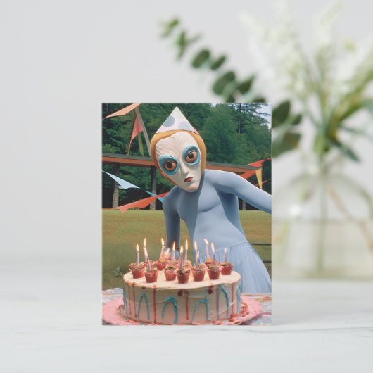 パーティープローブ風変わりとポストカおもしろいード ポストカード (スタンド正面)