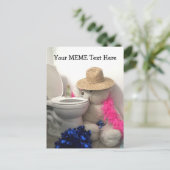 パーティーベアミームの作成 ポストカード (スタンド正面)