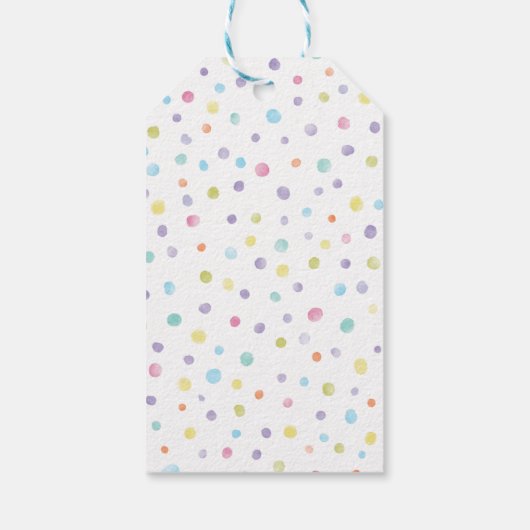 パーティーペンギンのサングラス子供の誕生日 ギフトタグ (裏面)