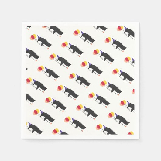 パーティーペンギン スタンダードカクテルナプキン (正面)