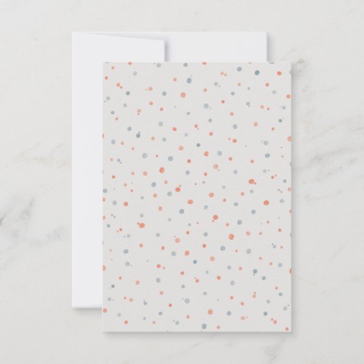 パーティーペンギン、子供の誕生日を渡り歩く サンキューカード (裏面)