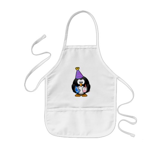 パーティーペンギン 子供用エプロン (正面)