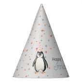 パーティーペンギン、水彩子供の誕生日 パーティーハット (左)