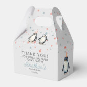 パーティーペンギン、水彩子供の誕生日 フェイバーボックス (正面サイド)