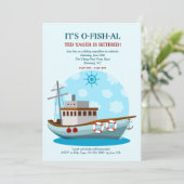 パーティーボート魚釣り招待状 招待状 (スタンド正面)
