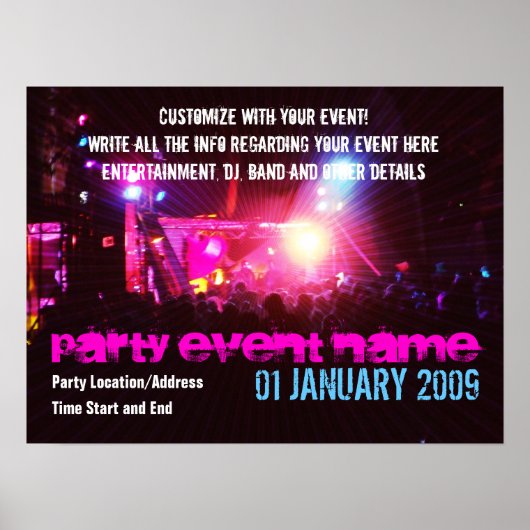 パーティーポスター#002ポスター ポスター (正面)