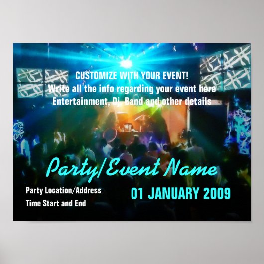 パーティーポスター#003ポスター ポスター (正面)