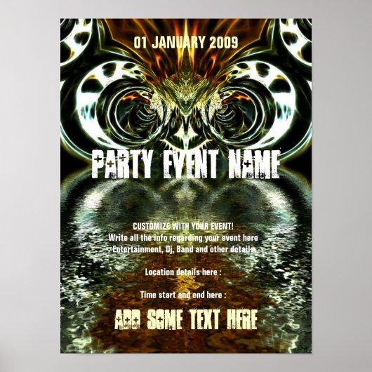 パーティーポスター#009ポスター ポスター (正面)