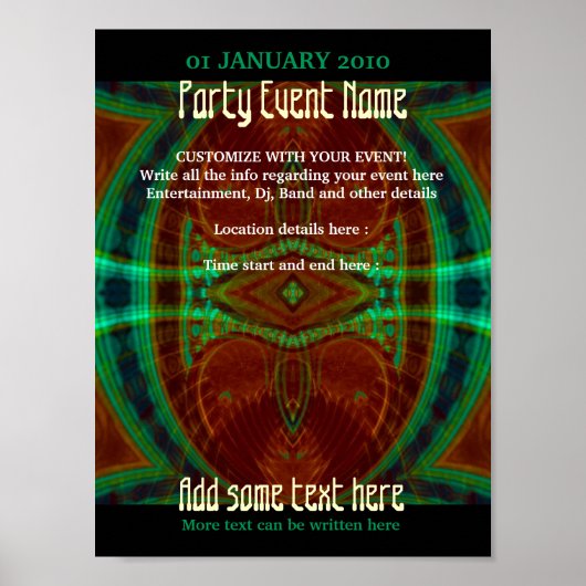 パーティーポスター #012a ポスター (正面)