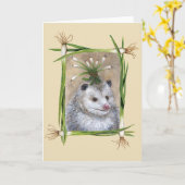 パーティーポストサムカード カード (黄色い花)