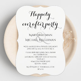 パーティーポスト結婚タイポグラフィ後 招待状