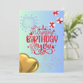 パーティーポッパー・カード 案内状 (スタンド正面)