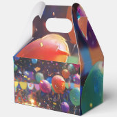 パーティーポップ・アートのギフトボックス付きハンドル – Balloon Gueat フェイバーボックス (正面)