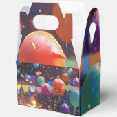 パーティーポップ・アートのギフトボックス付きハンドル – Balloon Gueat フェイバーボックス (見開き)