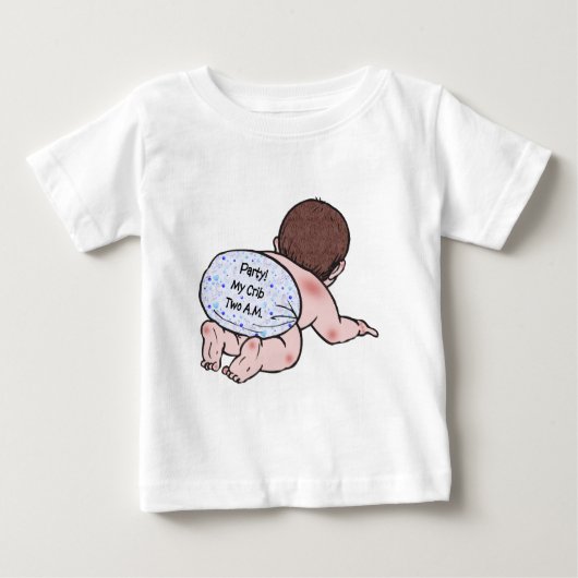 パーティーマイクリブベビー ベビーTシャツ (正面)