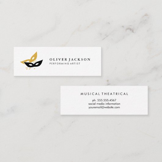 パーティーマスクアイコン スキニー名刺 (正面/裏面)