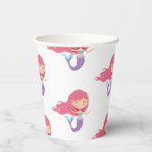 パーティーメルメイズ誕生日パープル紙カップ 紙コップ (裏面)