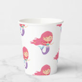 パーティーメルメイズ誕生日パープル紙カップ 紙コップ (左)