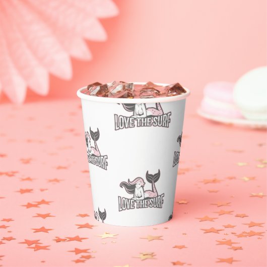 パーティーメルメイズ誕生日ピンク紙カップ 紙コップ (インサイチュ)