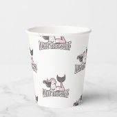 パーティーメルメイズ誕生日ピンク紙カップ 紙コップ (裏面)