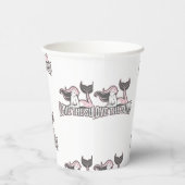 パーティーメルメイズ誕生日ピンク紙カップ 紙コップ (右)