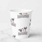 パーティーメルメイズ誕生日ピンク紙カップ 紙コップ (正面)