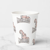 パーティーメルメイズ誕生日ピンク紙カップ 紙コップ (裏面)