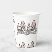 パーティーメルメイズ誕生日ピンク紙カップ 紙コップ (右)