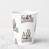 パーティーメルメイズ誕生日ピンク紙カップ 紙コップ (正面)