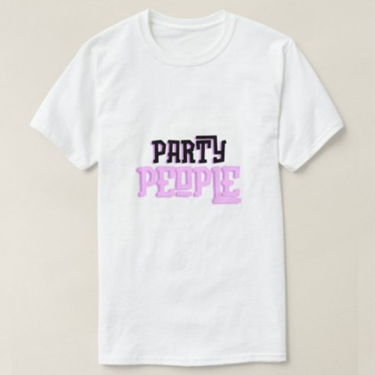 パーティーモダンタイポグラフィホワイトメンズTシャツ Tシャツ