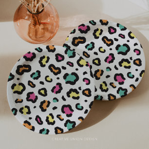 パーティーモダン動物子供の誕生日パーティー ペーパープレート