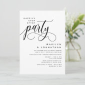 パーティーモダン結婚の後ずっと幸せに走ること 招待状 (スタンド正面)