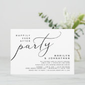 パーティーモダン結婚の後ずっと幸せに走ること 招待状 (スタンド正面)