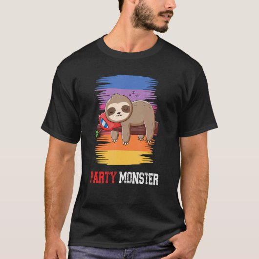 パーティーモンスターことわざスロース3 Tシャツ (正面)