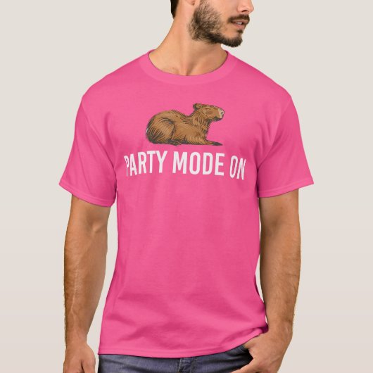 パーティーモードオンキャピおもしろいバラ Tシャツ (正面)