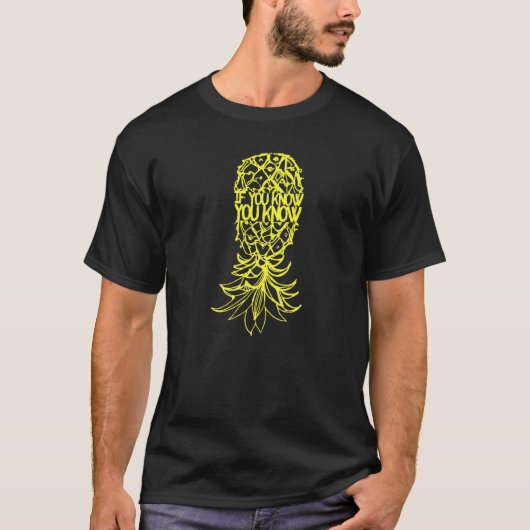 パーティーモード逆さまにPineapple Swinger Vanilla S Tシャツ (正面)