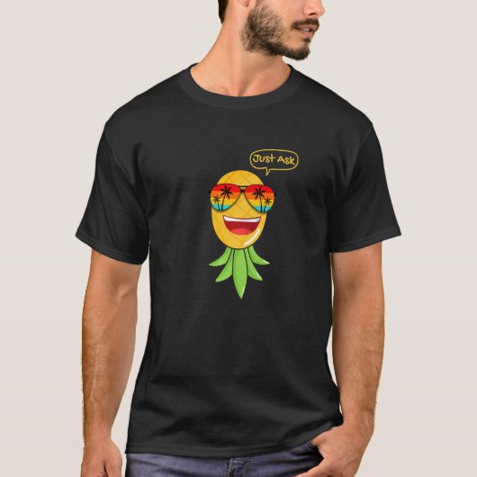 パーティーモード逆さまにPineapple Swinger Vanilla S Tシャツ (正面)