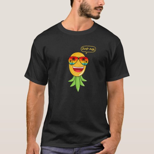 パーティーモード逆さまにPineapple Swinger Vanilla S Tシャツ (正面)
