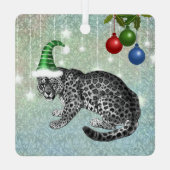 パーティーユキヒョウ格言ハットとオーナメント メタルオーナメント (裏面)