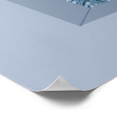 パーティーライツカクテルディスコボールパームズオンブルー ポスター (角)