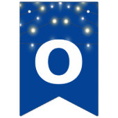 パーティーライトおめでとう青 バンティングフラッグ (第2の旗)