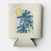 パーティーライトカクテルディスコボールパームオンイエロー 缶クーラー (正面)