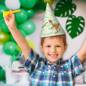 パーティーラプターおもしろいベクカラフルラプター恐竜 パーティーハット