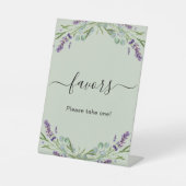 パーティーラベンダーバイオレットフローラユーカリプタス 台座サイン (正面)