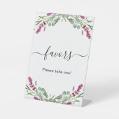 パーティーラベンダーピンクフローラの緑 台座サイン (正面)